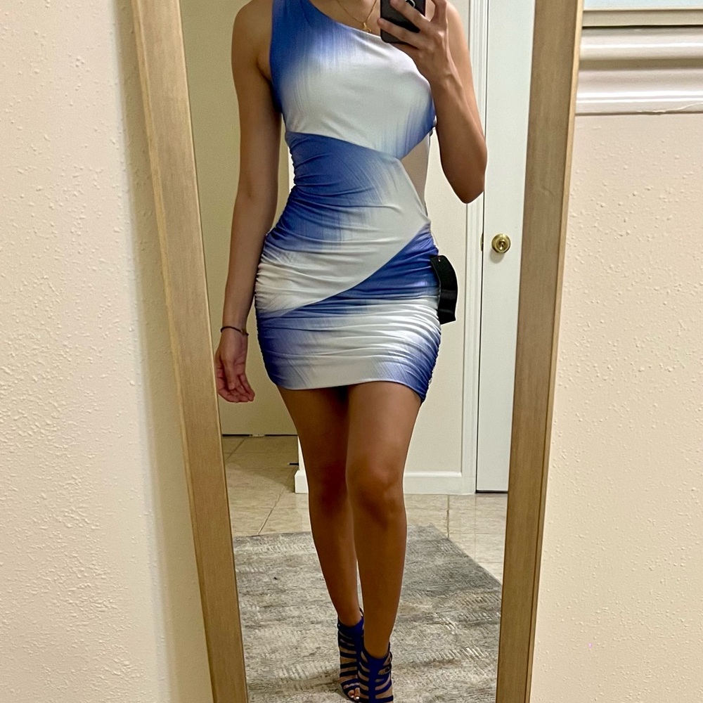 White & Blue Dress (bebe)